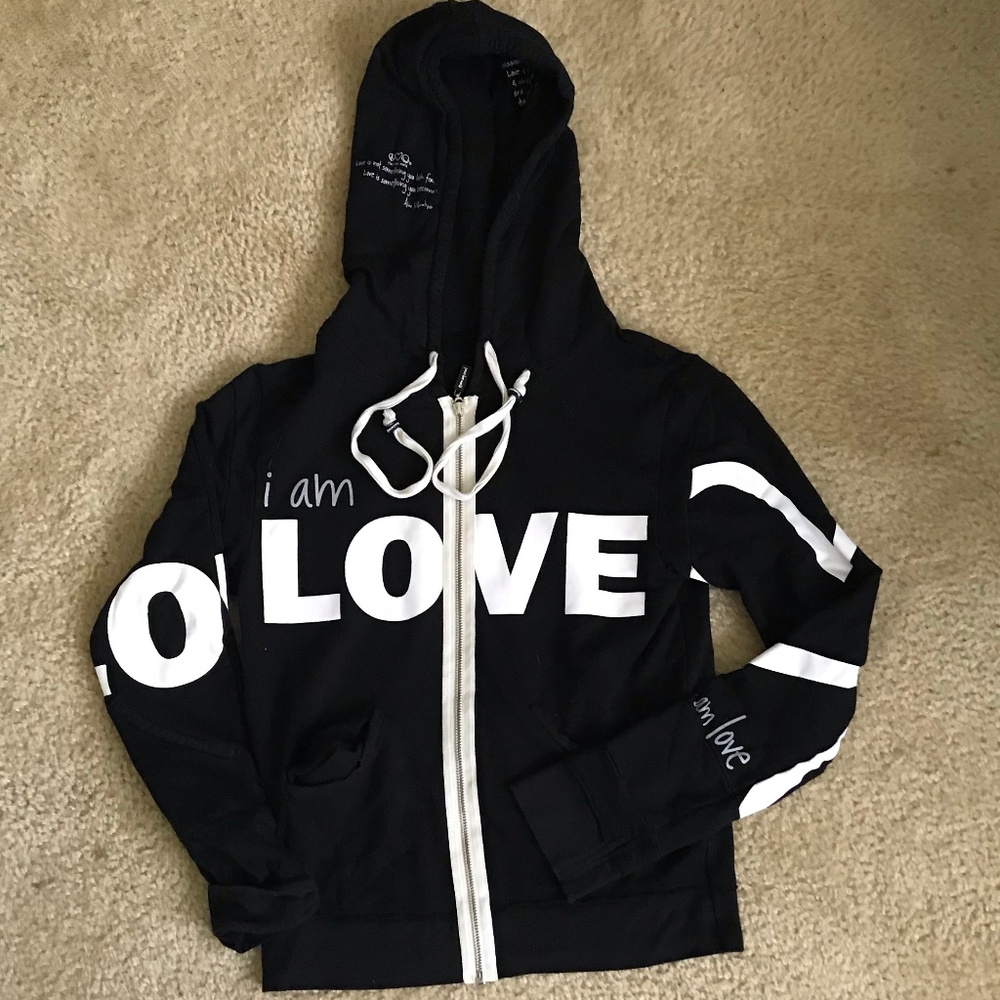 'i am love' Peace Love World Sweatshirt